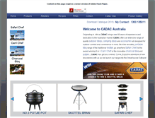 Tablet Screenshot of cadacbbq.com.au